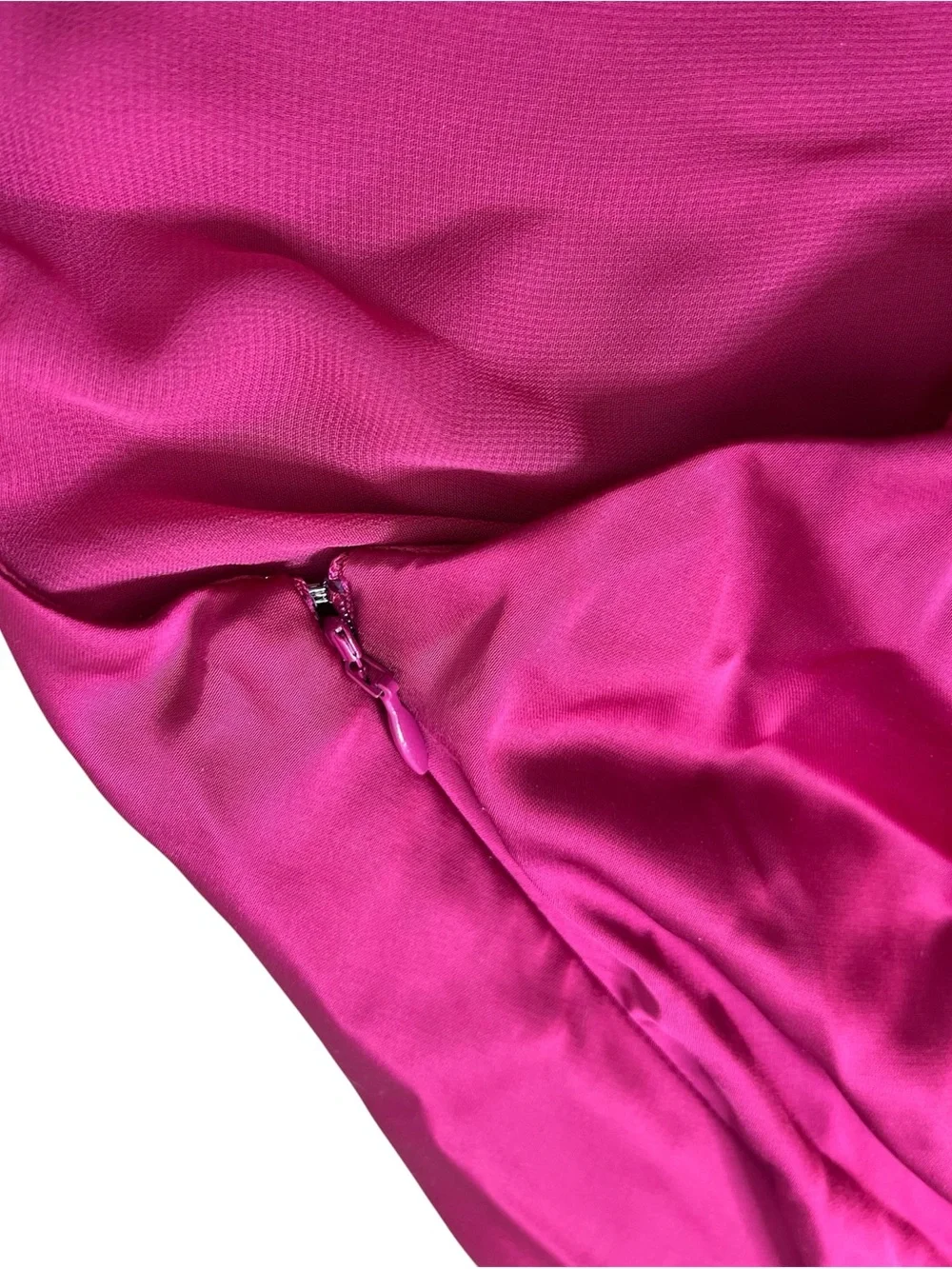 Abercrombie & Fitch Medium Tall One Shoulder Satin Maxi Gown Pink Dress NWT